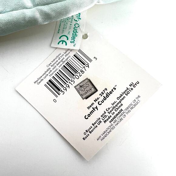 Baby Russ Elephant Comfy Cuddlers Lovey Security Blanket NEW - Picture 3 of 8